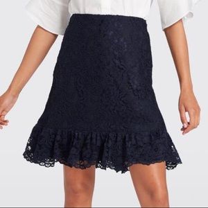 NEW | Draper James | Navy Tulip Lace Skirt | 4